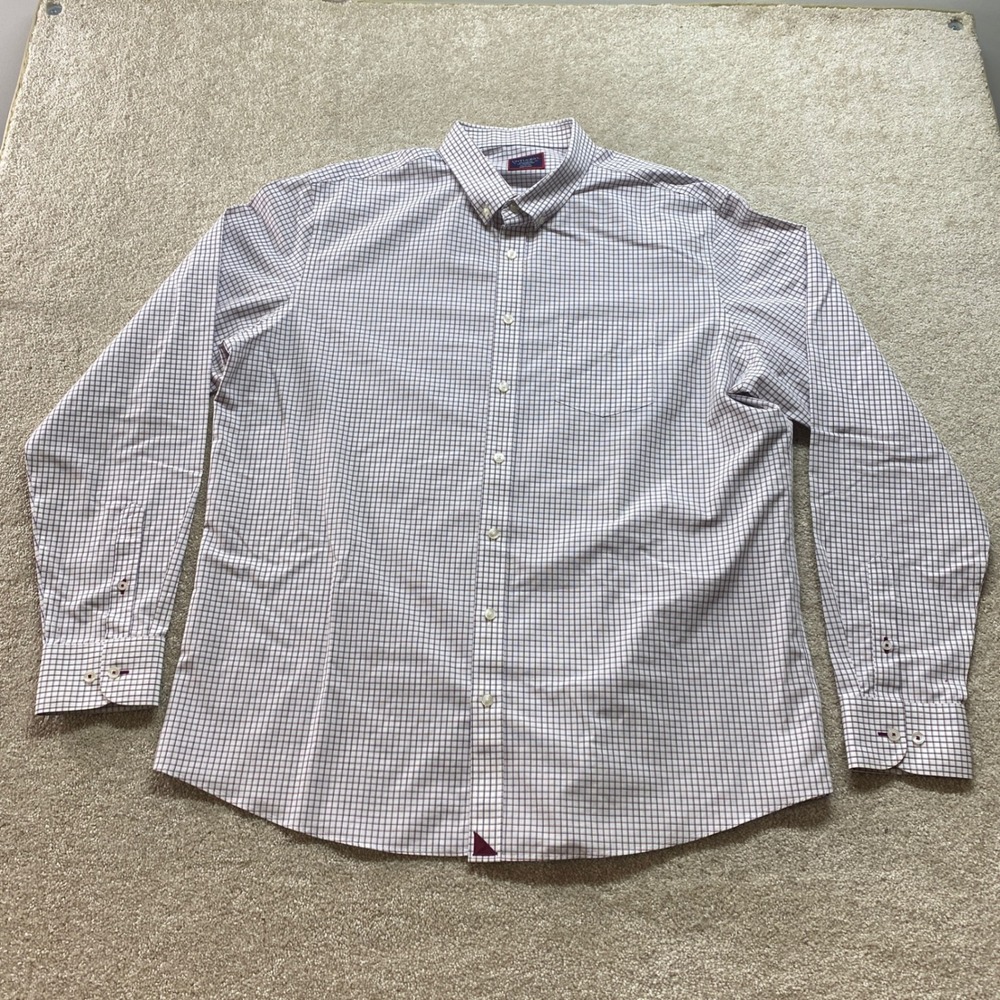 UNTUCKit Shirt Mens 2XL Tall Wrinkle‎ Free Plaid Button Down Preppy